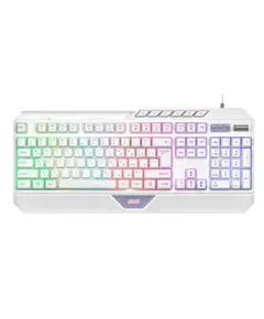 კლავიატურა 2E GAMING Membrane keyboard KG315 110key, USB-A, EN/RU, RGB, white - Primestore.ge