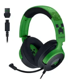 ყურსასმენი Razer Headset Kraken V4 X, 7.1, USB-A, 1.8m, RGB, Minecraft Ed. - Primestore.ge