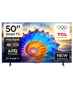 ტელევიზორი TCL 50V6D Google TV  4K  HDR10 WiFi5 BT5.2 Dolby Audio 10W 200X200 - Primestore.ge