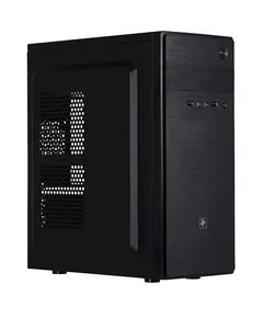 ქეისი 2E E183-400 Case ALFA MidT, PSU ATX400W, 2xUSB3.0, metal perforated (side panel) Black  - Primestore.ge