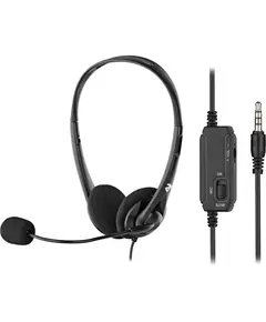 ყურსასმენი 2E 2E-CH11SJ PC Headset CH11, On-Ear, 3.5mm - 2*3.5mm Black - Primestore.ge