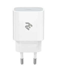 Mobile phone charger 2Е WC1USBC20W-W Wall Charger USB-C PD3.0 DC5V / 3A, Max 20W White