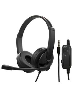ყურსასმენი 2E 2E-CH12SJ PC Headset CH12, On-Ear, 3.5mm - 2*3.5mm Black  - Primestore.ge