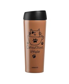 Primestore.ge - თერმოსი Ardesto Travel mug Coffee time Cat 450 ml