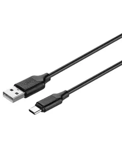 კაბელი KITs USB 2.0 to USB Type-C cable, 2A, black, 1m - Primestore.ge