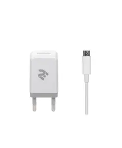 Mobile phone charger 2E Wall Charger Set USBx2.1A + Cable MicroUSB, 2.4A, 1m, White