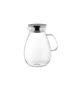 Doc ARDESTO Pitcher with lid, 1800 ml, borosilicate glass, s / s