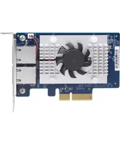 ქსელის გაფართოების ბარათი QNAP QXG-10G2T-107 Dual-port BASET 10GbE network expansion card PCIe Gen2 x4  - Primestore.ge