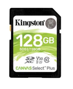 ფლეშ მეხსიერება Kingston 128GB SDHX Canvas Select Plus (SDS2/128GB)  - Primestore.ge