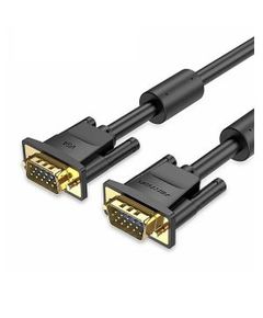 Cable VENTION DAEBI VGA (3 + 6) MALE TO MALE CABLE WITH FERRITE CORES 3M BLACK