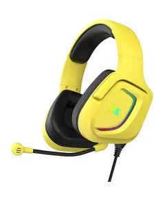 ყურსასმენი 2E HG340 Wired Gaming Headset RGB, USB 7.1, Yellow  - Primestore.ge