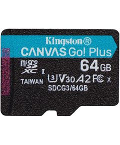 მეხსიერების ბარათი Kingston SDCG3/64GBSP 64GB microSDXC C10 UHS-I U3 A2 R170/W70MB/s  - Primestore.ge