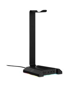 ყურსასმენის სადგამი 2E 2E-GST320UB Gaming 3in1 GST320 Headset Stand, RGB, USB, Black  - Primestore.ge