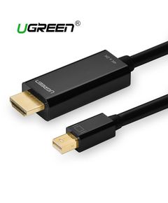 HDM კაბელი UGREEN MD101 (20848) mini DP male to HDMI cable black/ 1.5M Mini Display to HDMI  - Primestore.ge