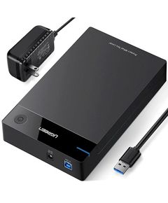 Primestore.ge - მყარი დისკის ქეისი UGREEN US222 (50422) USB 3.5 Inch HDD Enclosure SSD SATA USB 3.0 power Adapter