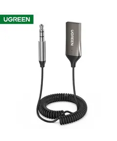 აუდიო ადაპტერი UGREEN CM309 (70601) USB to Aux Car Bluetooth 5.0 Receiver Audio Adapter Black  - Primestore.ge