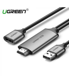ადაპტერი UGREEN CM151 (50291) USB to HDMI Digital AV Adapter 1.5m (Gray)  - Primestore.ge