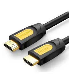 HDMI კაბელი UGREEN HD101 (10130) Round Cable 3m (Yellow/Black)  - Primestore.ge