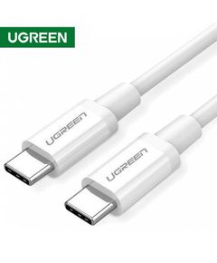 USB კაბელი UGREEN 60518 USB 2.0 C M/M ABS Cover 1m (White)  - Primestore.ge