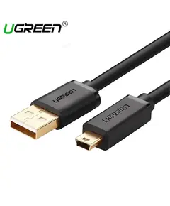 USB კაბელი UGREEN US132 (10386) USB 2.0 A Male to Mini 5 Pin Male Cable 3m (Black)  - Primestore.ge
