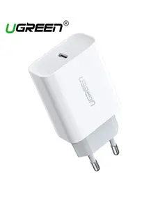 მობილურის დამტენი UGREEN CD137 (60450) Fast Charging Power Adapter with PD 18W EU (White) - Primestore.ge