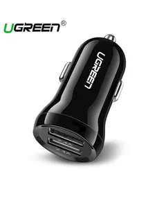 მანქანის USB დამტენი UGREEN ED018 (50875) Car Charger Dual USB Mini 5V / 2.4A Max  - Primestore.ge