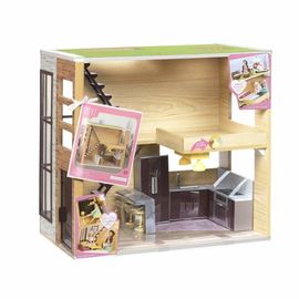 TOY HOUSE LORI LORI WOOD HOUSE FOR 6" DOLL LO37004Z