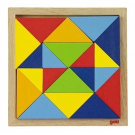Prefab wooden puzzle Goki The wooden puzzle The world of forms - abstraction 57572-2