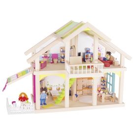 Toy doll house goki Doll house 2 floors with an internal courtyard Susibelle 51588G