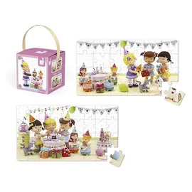 ასაწყობი ფაზლი Janod Set of 2 puzzles The Juliet Festival J02768  - Primestore.ge