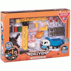 მანქანის კომპლექტი DRIVEN CONSTRUCTION CRANE PLAY SET  - Primestore.ge