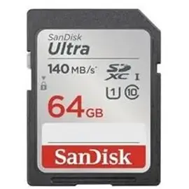 მეხსიერების ბარათი SanDisk 64GB Ultra SD/HC UHS-I Card 140MB/S Class 10 SDSDUNB-064G-GN6IN  - Primestore.ge