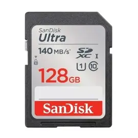 მეხსიერების ბარათი SanDisk 128GB Ultra SD/HC UHS-I Card 140MB/S Class 10 SDSDUNB-128G-GN6IN  - Primestore.ge