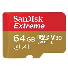 მეხსიერების ბარათი SanDisk 64GB Extreme MicroSD/XC UHS-I Card Up to 170MB/s/C V30/4K/A2 SDSQXAH-064G-GN6MN  - Primestore.ge