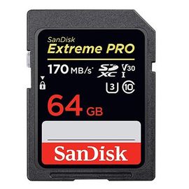 Memory card SanDisk 64GB Extreme PRO SD/XC UHS-I Card 200MB/S V30/4K Class 10 SDSDXXU-064G-GN4IN