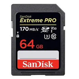 მეხსიერების ბარათი SanDisk 64GB Extreme PRO SD/XC UHS-I Card 200MB/S V30/4K Class 10 SDSDXXU-064G-GN4IN  - Primestore.ge