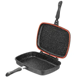 გრილის ტაფა Ardesto Double-sided grill pan Gemini Grill 36 cm, black, aluminum  - Primestore.ge