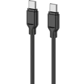 Cable 2E Cable USB-C - USB-C Glow 60W 1m Black