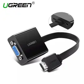 HDMI გადამყვანი UGREEN MM103 (40248) HDMI to VGA Converter 25cm (Black)  - Primestore.ge