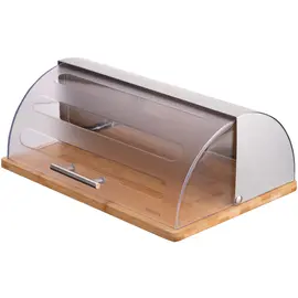 პურის შესანახი Ardesto Bread bin Gemini 39*28.5*15 cm, stainless steel/plastic/bamboo - Primestore.ge