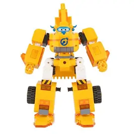 Toy Transformer Super Wings Small Blocks 2-in-1 Buildable Transforming Vehicle - Donnie