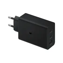 Smartphone charger Samsung 65W PD 3.0, 2xUSB-C, USB-A (w/o cable) black (EP-T6530NBEGRU)