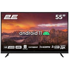 TV 2E 2E-55A06L, 55", 4K UHD, Smart TV