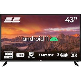 TV 2E 2E-43A06K, 43", FHD, Smart TV