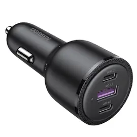 მანქანის დამტენი UGREEN CD239 (20467), 69W, USB, 2xUSB-C, Type-c Black  - Primestore.ge
