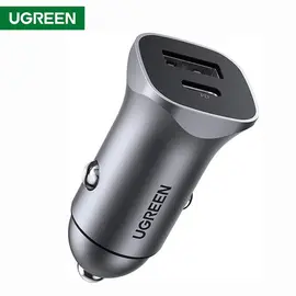 მანქანის USB დამტენი UGREEN CD130 (30780) Dual USB Car Charger 18W Type-C  - Primestore.ge