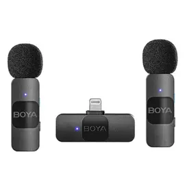 მიკროფონი Boya BY-V2 Ultracompact 2.4GHz Wireless Microphone System  - Primestore.ge