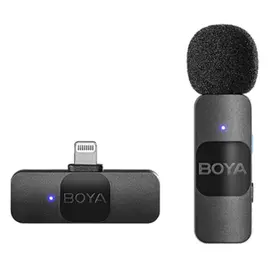 მიკროფონი Boya BY-V1 Ultracompact 2.4GHz Wireless Microphone System  - Primestore.ge