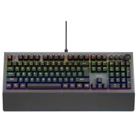 Keyboard NOXO CONQUEROR Mechanical Rainbow Backlit Gaming Keyboard BLUE Switch EN/RU Black