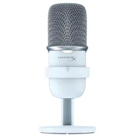 Microphone HyperX SoloCast – USB Condenser Gaming Microphone for PC, PS5, PS4, and Mac, Tap-to-Mute Sensor - White